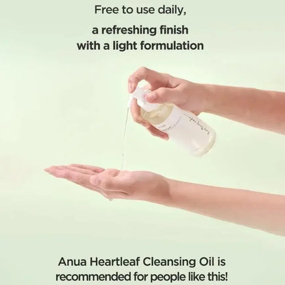 Anua Skincare Products Set Facial Deep Cleansing Toner 77 Heartleaf Pore Control Cleansing Oil korean Kit Skin Care Beauty Set