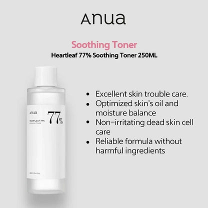 Anua Skincare Products Set Facial Deep Cleansing Toner 77 Heartleaf Pore Control Cleansing Oil korean Kit Skin Care Beauty Set