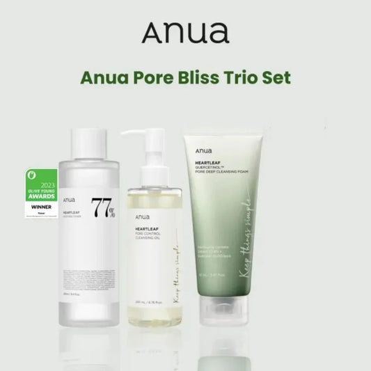 Anua Skincare Products Set Facial Deep Cleansing Toner 77 Heartleaf Pore Control Cleansing Oil korean Kit Skin Care Beauty Set