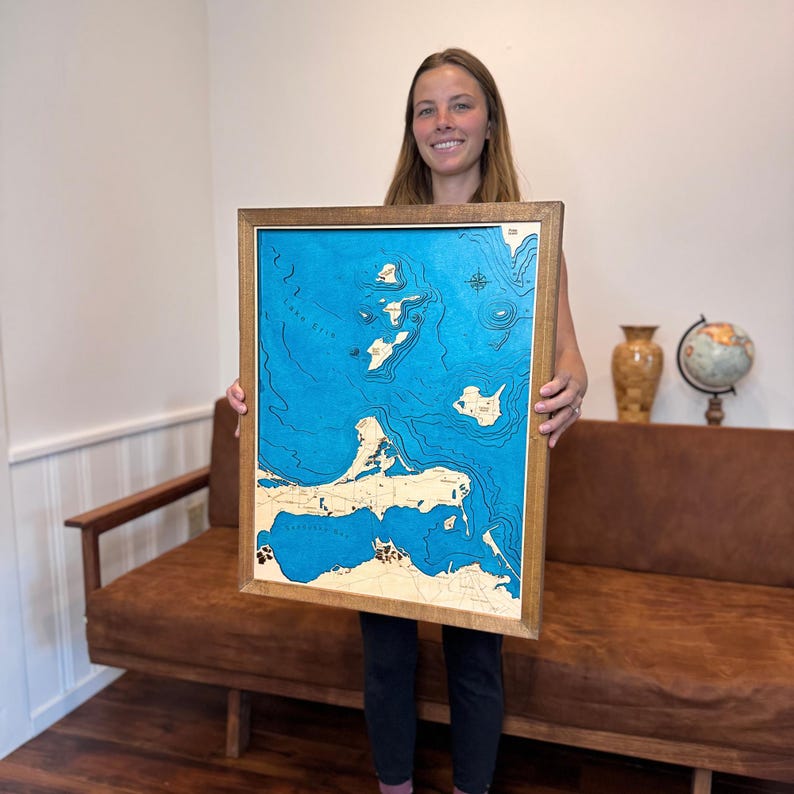 Any Lake customized wood Map Gift personalized gift, Lake house decor, 3D Custom Lake art, lake gift, wood lake map, Any location